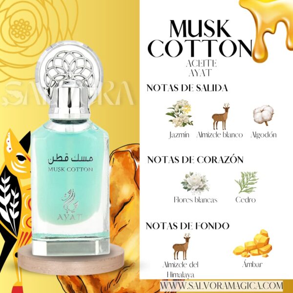 Notas Musk Cotton Oil