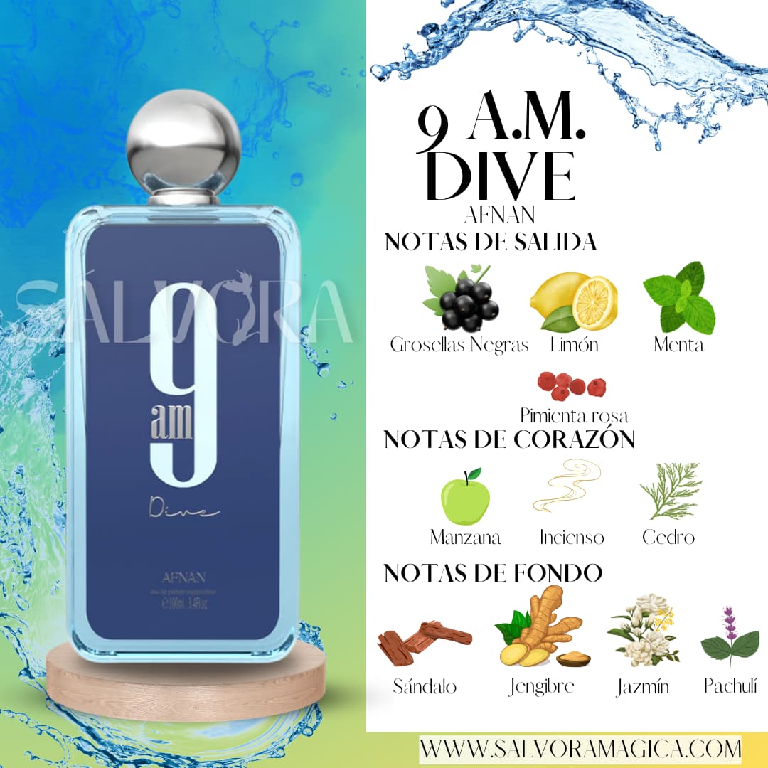 9 A.M. DIVE | AFNAN 100mL - Imagen 2