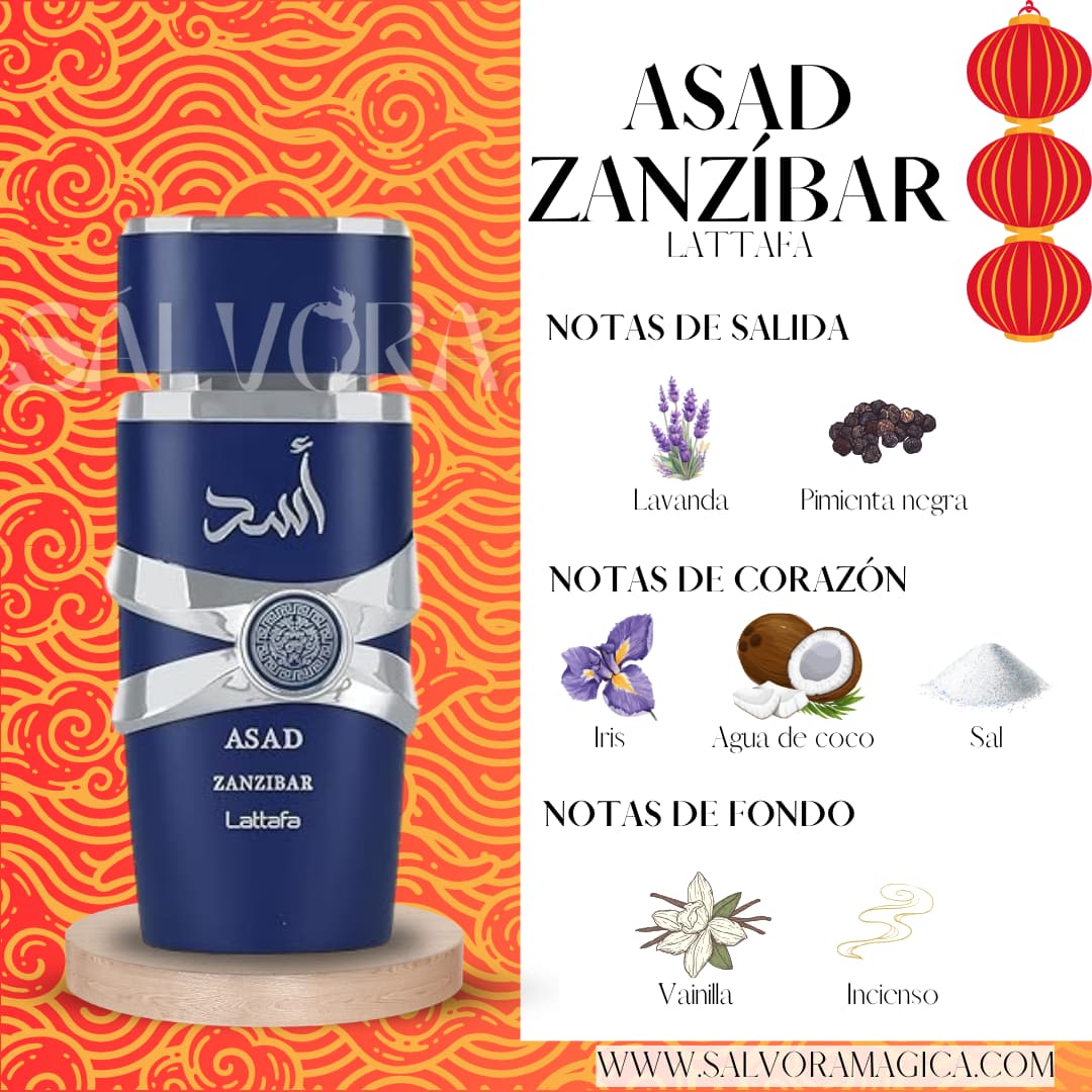 ASAD ZANZ脥BAR | Lattafa 100 mL - Imagen 3