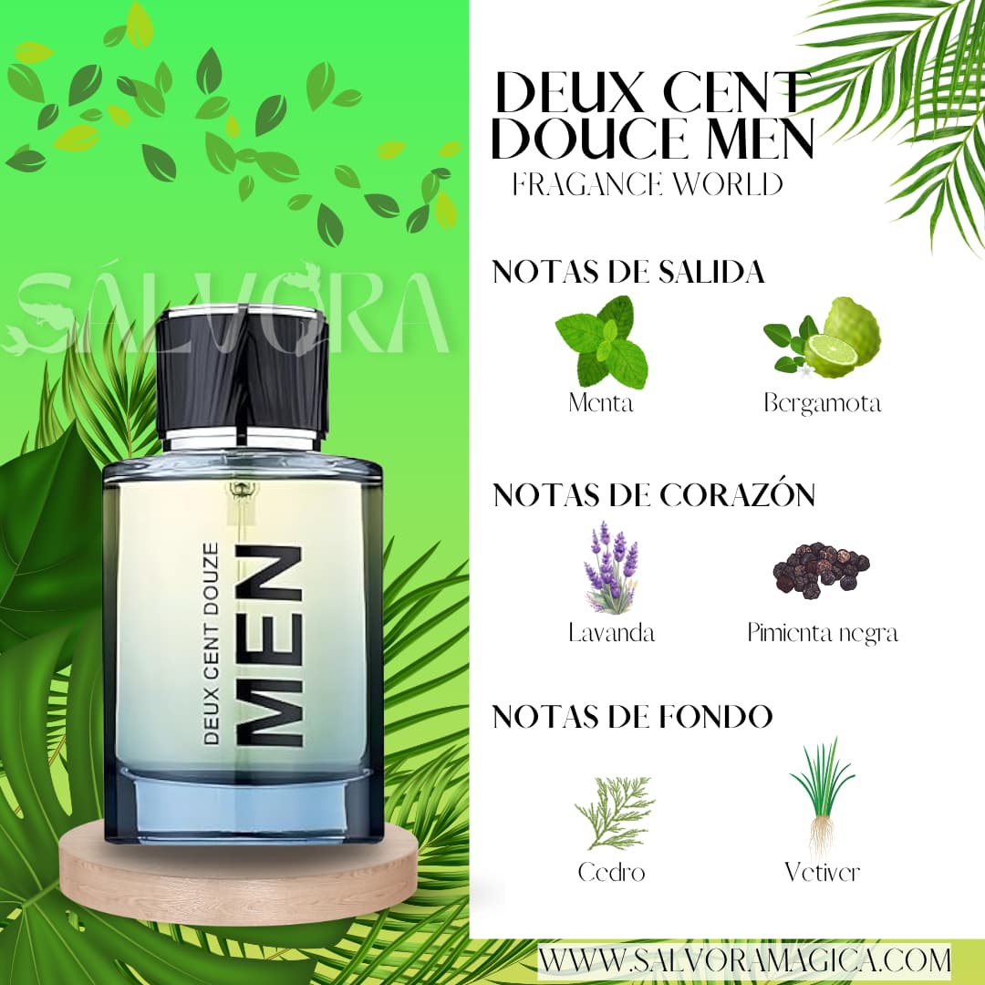 DEUX CENT DOUZE MEN | Fragance World 100 mL - Imagen 2